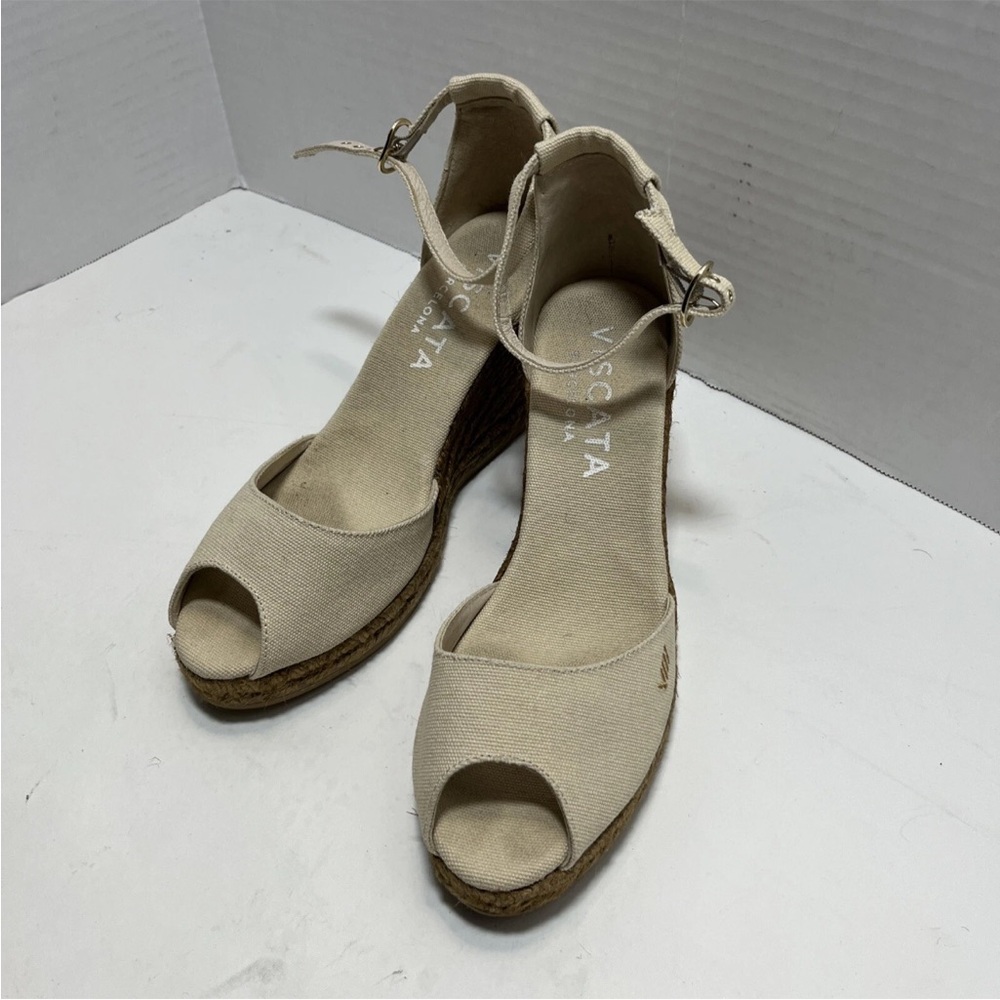 Women's Cream Espadrille Wedges